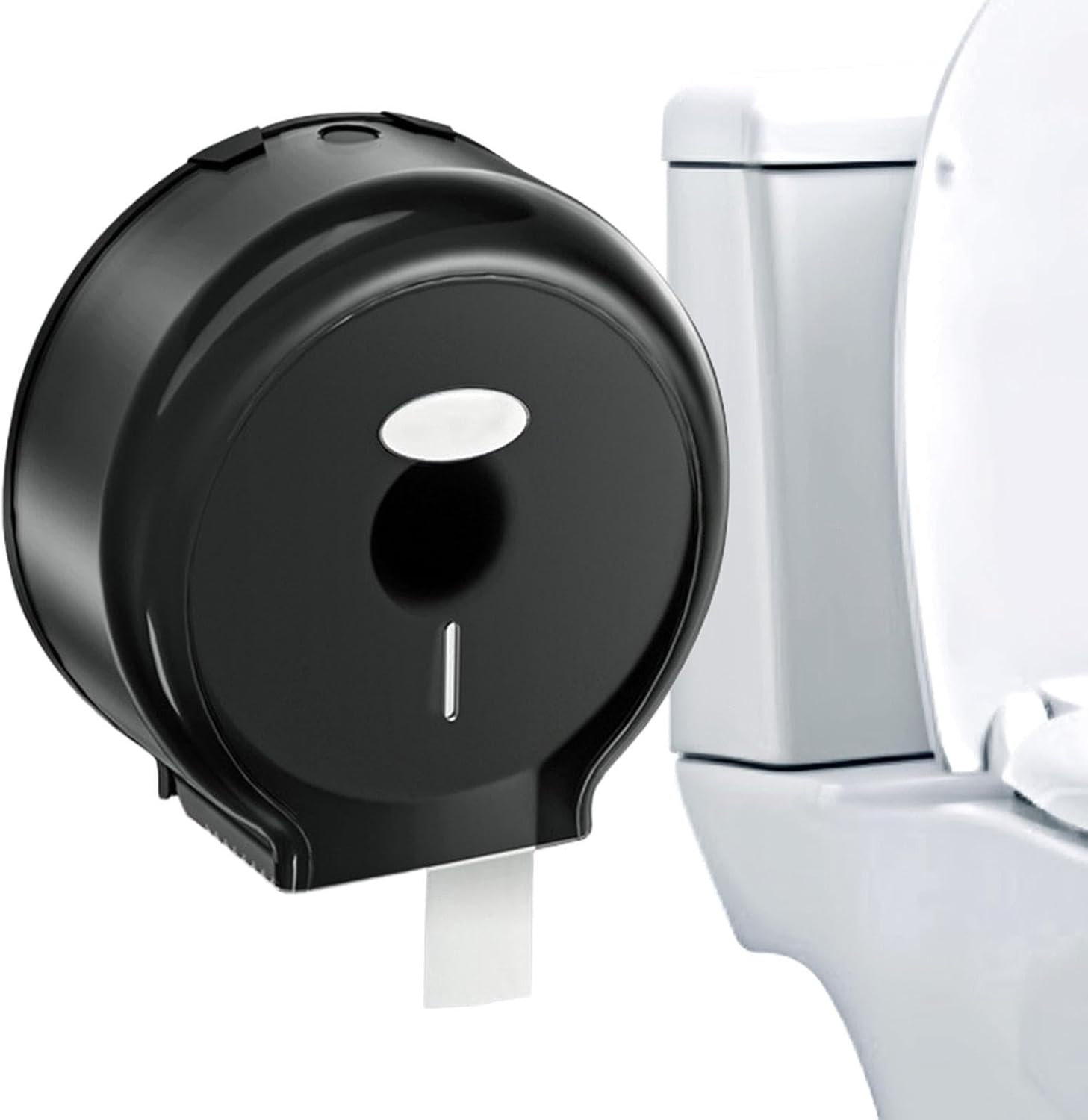 Commercial Toilet Paper Dispenser Large Wall Mount No Drill Dispenser with | Toilet Roll Holder for Home Office Hospital School Kitchen Sink Counter Gym Spa Salon Restaurant