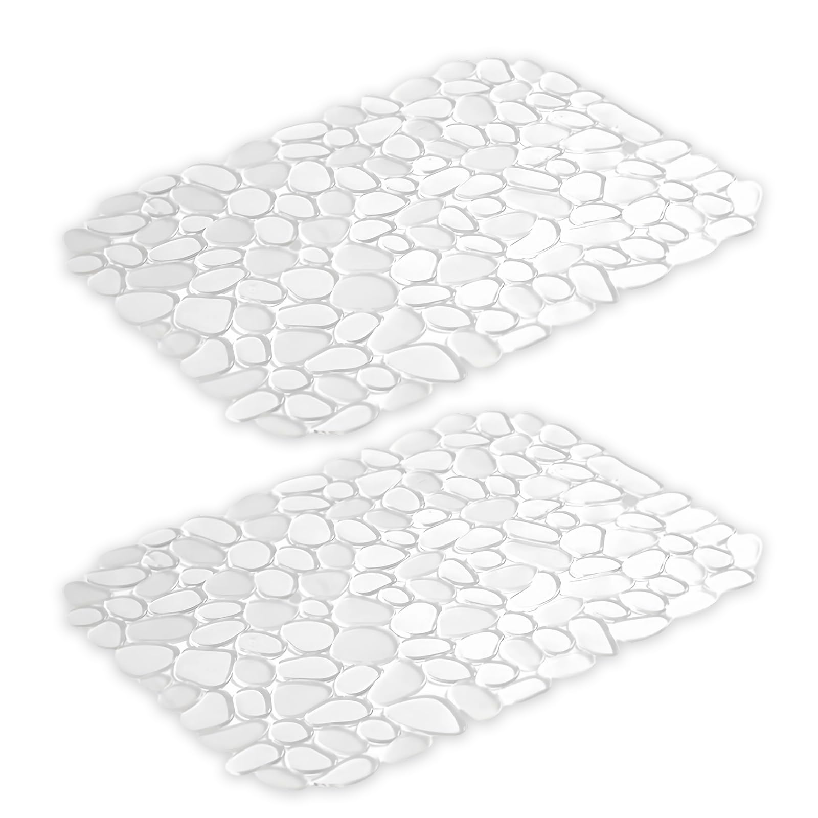 Xuancai 2PCS Silicone Sink Mats with Hollow Drainage, Quick-Dry Pad for Dishwashing & Utensil (120 Chars) Not Slip Sink Mat for Fragile Items