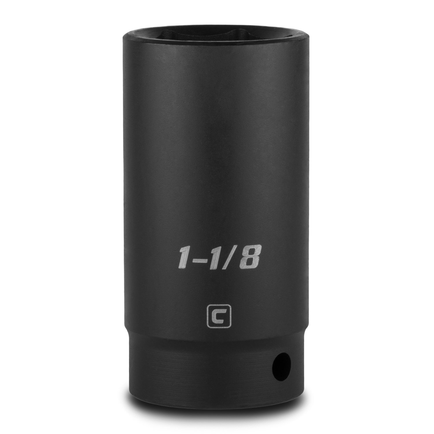 Capri Tools Deep Impact Socket, 1/2-Inch Drive, 6-Point, SAE 1-1/8-Inch