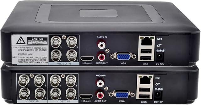 security camera system H.265X 8CH/4CH 5M-N HVR Security Hard Drive CCTV Hybrid Video Recorder DVR P2P Support AHD/TVI/CVI/CVBS/IP Cameras NVR (Size : 1T, Color : 8CH)