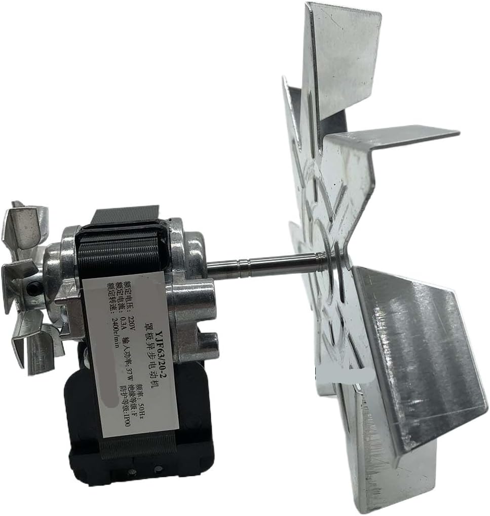 Compatible For YJF63/20-2 Disinfection Cabinet Oven Motor, 220V 2400r/min 37W Circulation Fan With 2 Blades