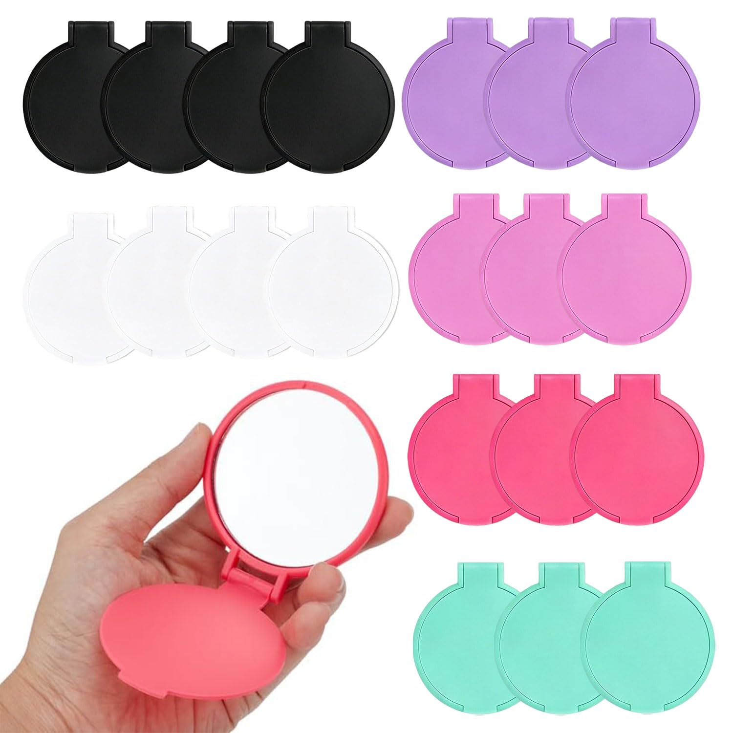 Gansdnek 20 Pcs Mini Mirrors, Folding Makeup Mirrors, Portable & Compact