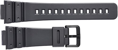 Miniatura 3 de Casio G-shock 71604262 Correa de reloj de goma negra original de fábrica compatible con DW-6100-1V DW-6100-7V DW-6900-1V DW-6900G-1V Negro Moderno