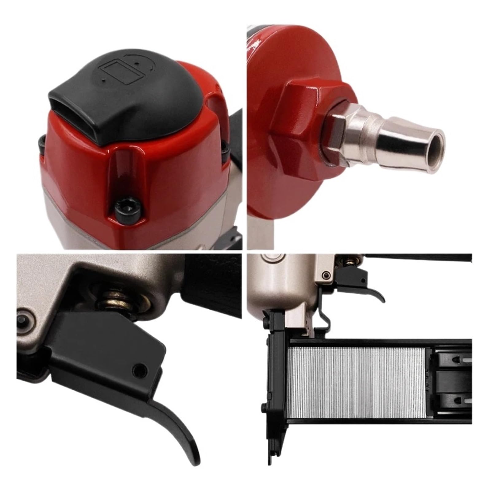 Grapadora profesional resistente F50 18GA grapadora neumática recta pistola clavadora 15-50 mm herramienta de decoración interior de muebles