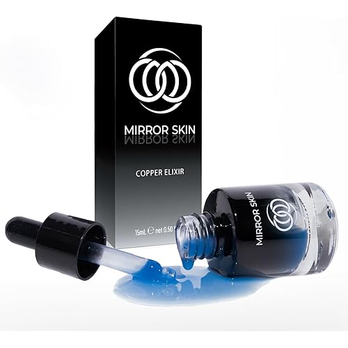 Copper Peptides Face Serum - Boost Collagen & Cell Renewal - Firm, Tone & Glow - Shea Butter, Witch Hazel & Apple Stem Cells - Facial Skin Care Products, Beauty & Self Care - (.5 fl oz)