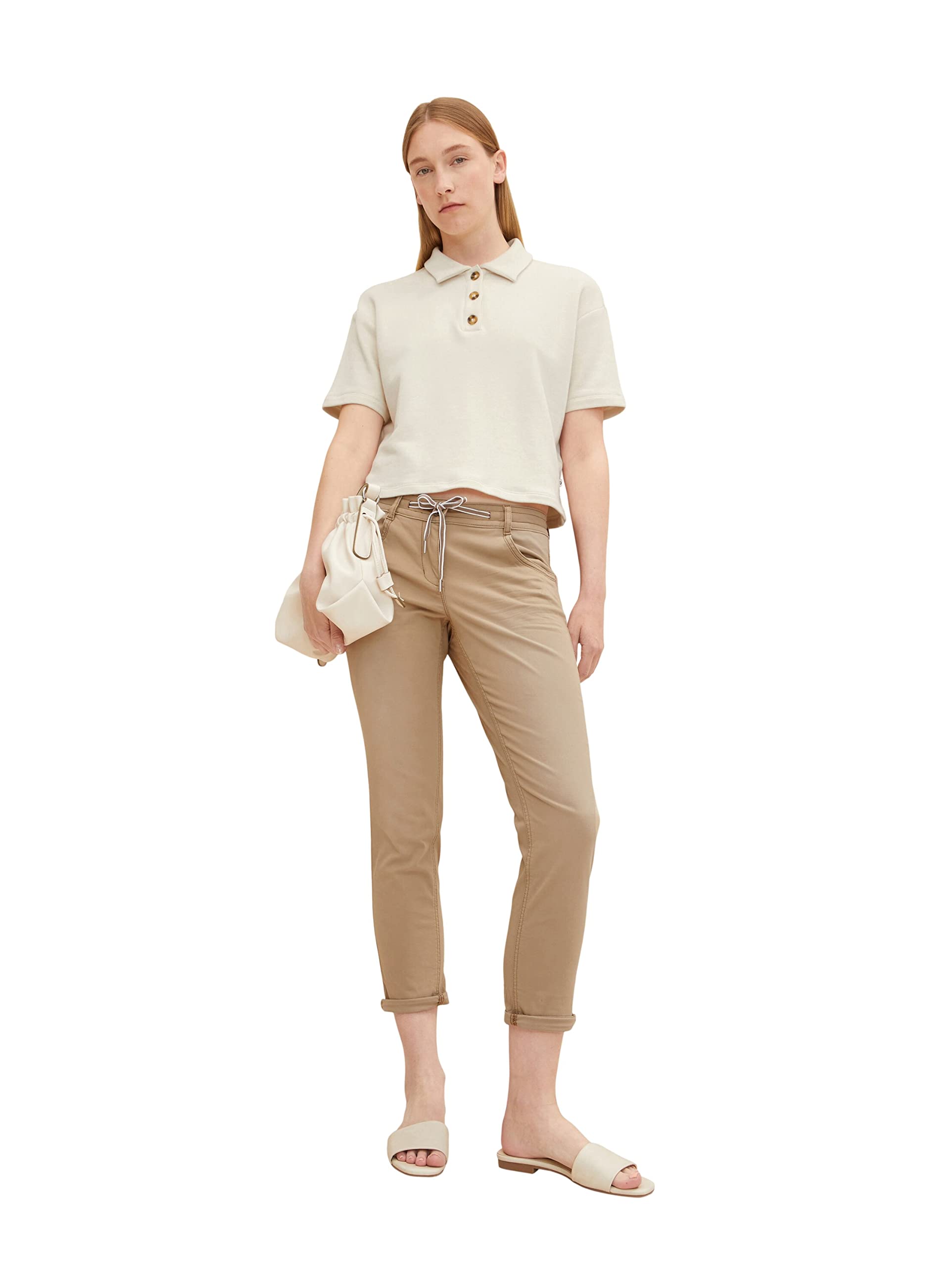 Tom Tailor Damen Tapered Relaxed Fit Hose