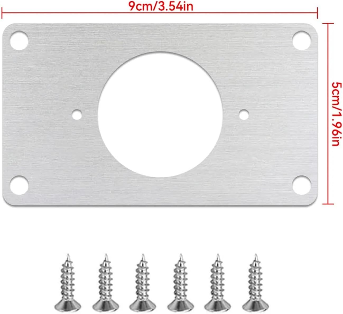 Mounting Plate Set Stainless Steel Hinge Fixing Plate Cabinet Door Maintenance Mounting Plate Restorer Installer Cabinet Hinge(1PC C)
