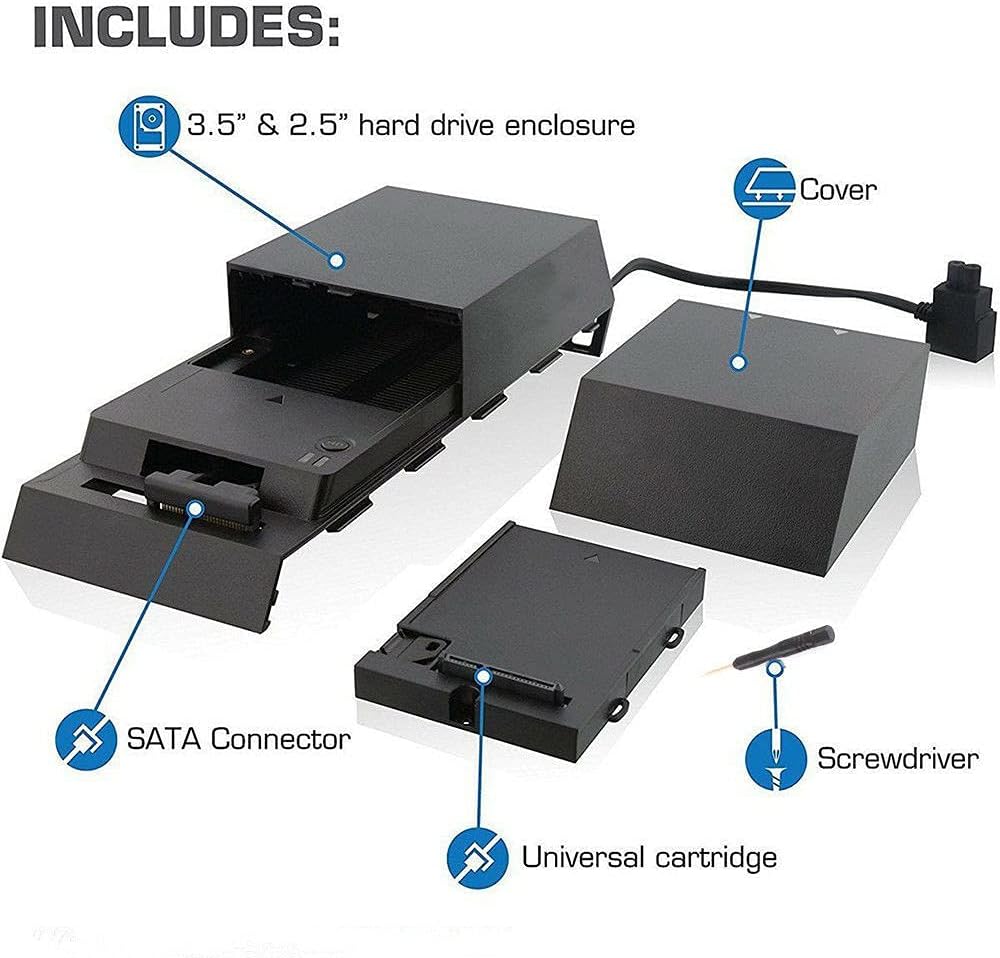Hard Drive External Box Data Bank Box Storage Game Expands Internal Memory Capacity Suppose 3.5 inch for PS4 Accessory