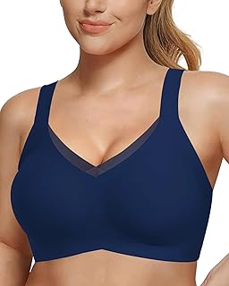 Comfortable Wireless Bras for Women Seamless Padded Push Up No Show Bra with Support