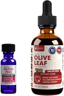 Rejuvica Health Better Nail + Active Olive Leaf Bundle - Treatment for Fungus Under & Around the Nail combined with Immune & Heart Support