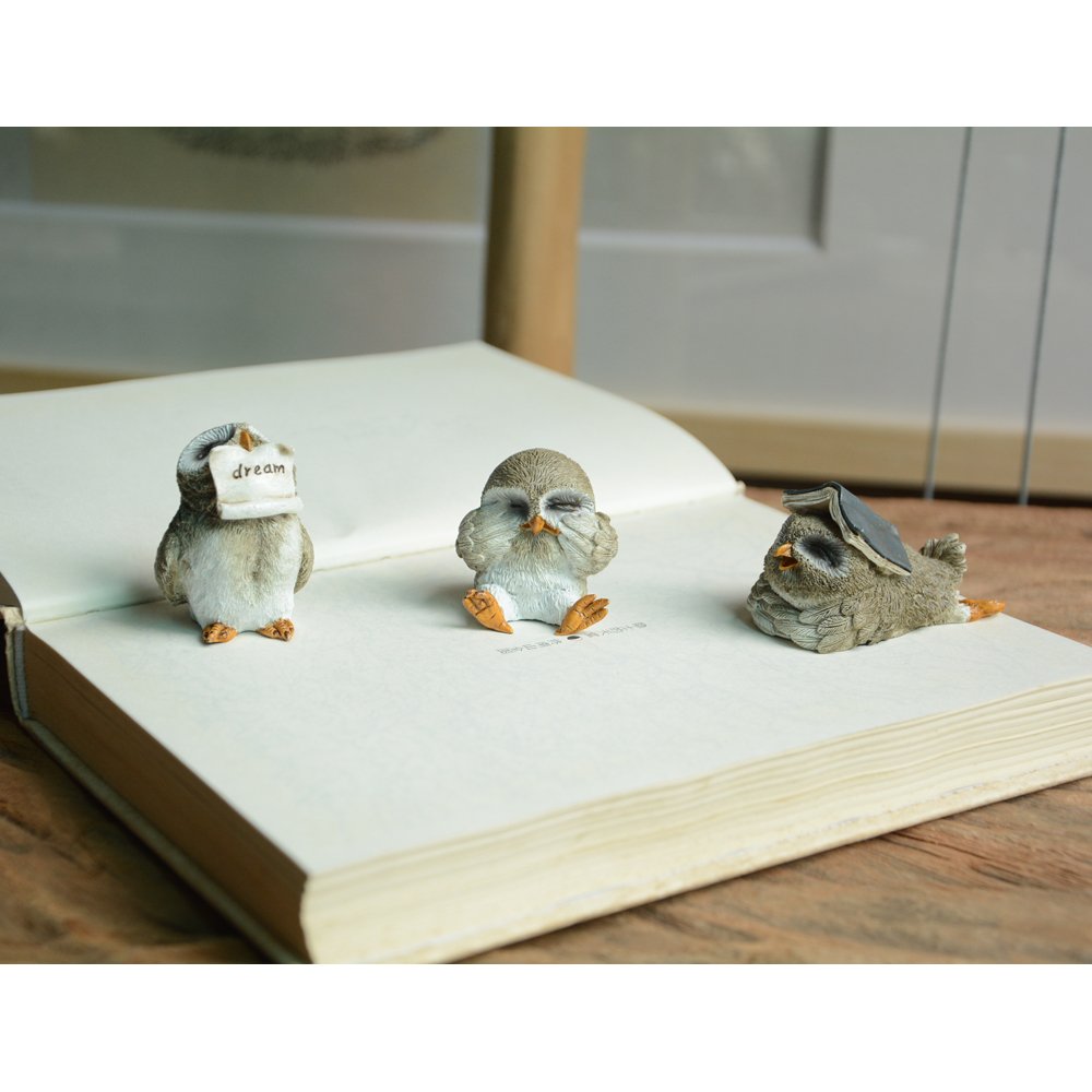 Statues Miniatures Souris En Bateau Pour Jardin Féérique - Lot De 3 - Résine Peinte à La Main - Décoration Terrarium, Jardin - 5