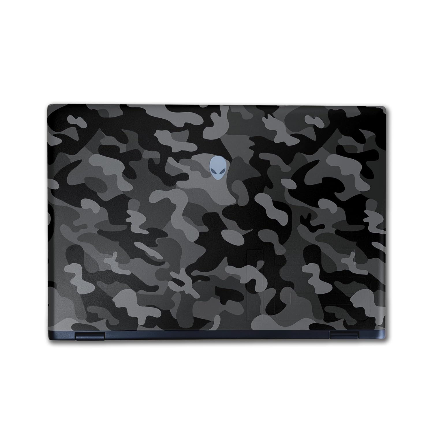 Laptop Skin Compatible with Alienware M16 R2 (2024) - Black Camo - Premium 3M Vinyl Protective Wrap Decal Cover - Easy to Apply | Crafted in The USA by MightySkins