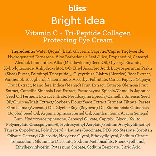 Bliss 1003-30009 Vitamin C Eye Cream – Brightening & Hydrating Anti-Aging Treatment thumb #6