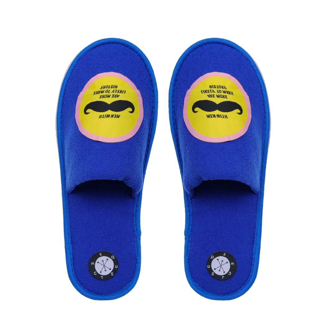 SQUETCH MOUSTACHE SWAG Emoji House Slippers for Men Soft Fuzzy Home Slippers Bedroom Room Indoor Carpet Comfort Cozy Care SLIPPERS (B0868V8PDC) Amazon Price History, Amazon Price Tracker