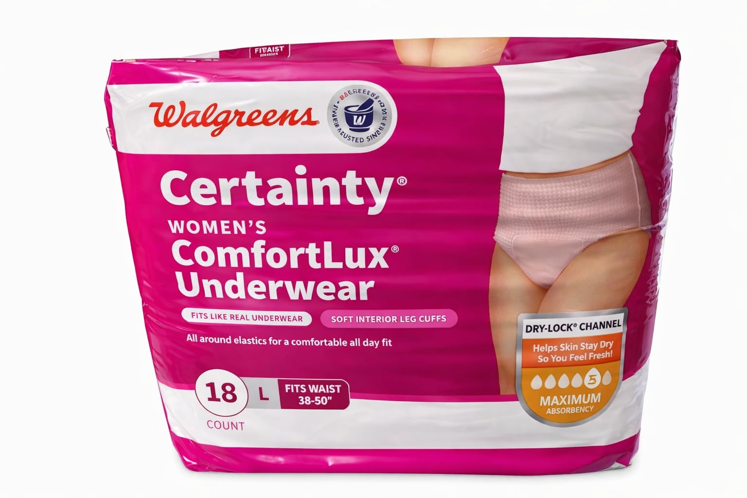 Amazon.com: Walgreens Certainty Women's Underwear, Maximum