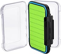 Vista 1 de Gonex Cajas de pesca con mosca para cajas de jig de pesca con mosca de dos caras, caja de pesca con mosca impermeable y ligera, tapa transparente