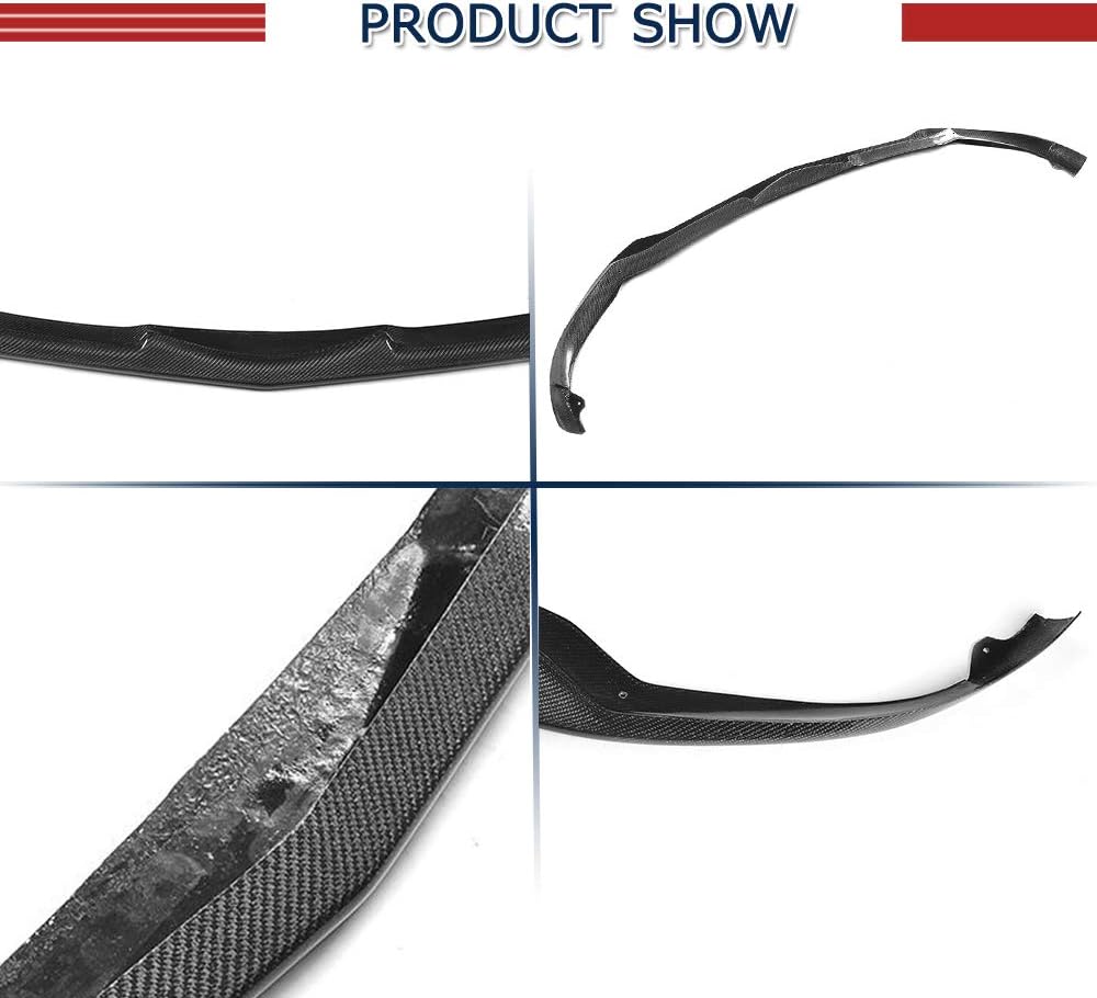 Carbon Fiber Front Lip Compatible with 2017-2021 Alfa Romeo Giulia Sport 2017-2021 Front Bumper Lip Chin Spoiler Splitter Body Kits Factory Outlet