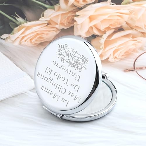 Miniatura 3 de Zuo Bao Espejo de maquillaje Abuela para regalo español Abuela La Mama Mas Chingona De Todo El Universo Espejo compacto Español Abuela Regalo Abuela