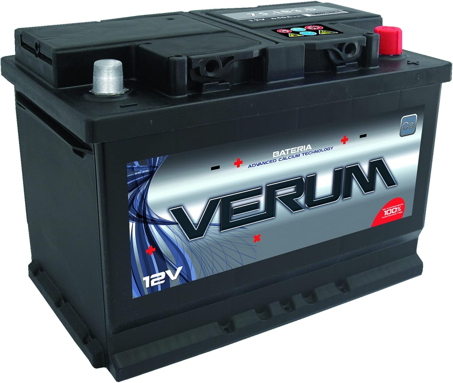 Batería de coche 76 Ah 700 Amp 24 Meses de Garantía. Máxima Potencia de Aranque. Fabricante Lider Europeo.