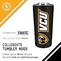 Vista 3 de Campus Colors Vaso de acero inoxidable de la NCAA perfecto para el día del partido, 18 onzas, doble pared, mantiene las bebidas perfectamente