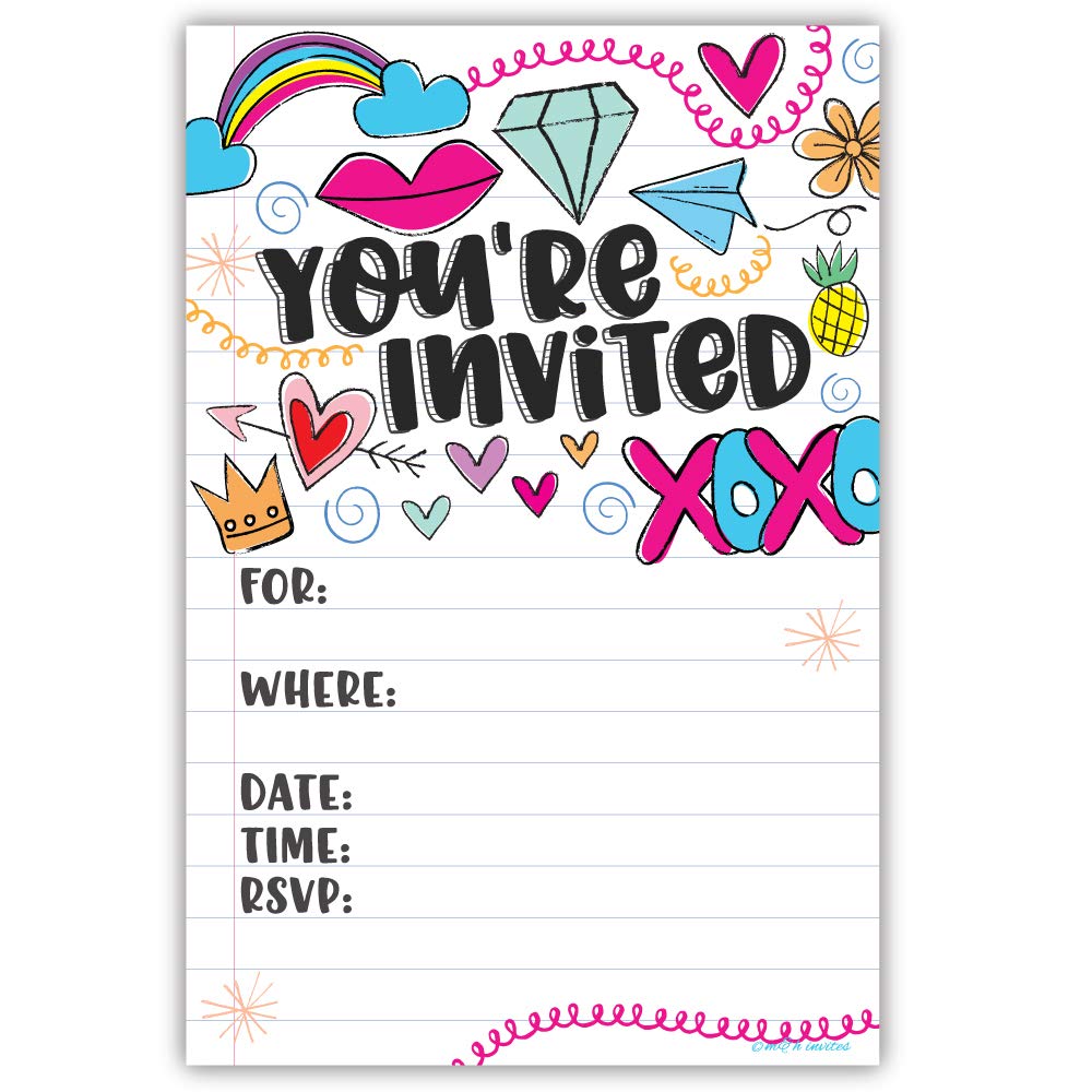 Teen Birthday Party Invitations
