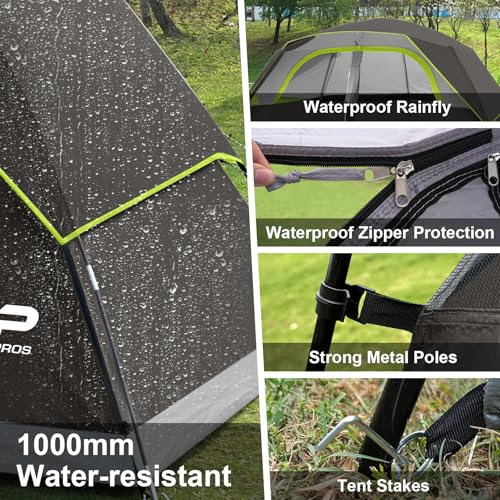 Image of CAMPROS CP Upgraded 6 /8 Person Camping Tents, Waterproof Family Tent