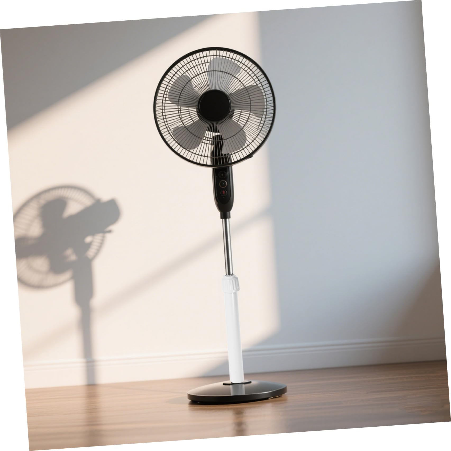 Veemoon Asta di Supporto per Ventilatore da Pavimento Retrattile Bianca, Palo di Ricambio Stabile per Ventilatore a Piedistallo Compatibile Modelli Domestici, Accessorio di Estensione