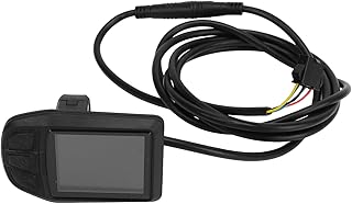 Alomejor Visor LCD de bicicleta elétrica com conector SM ABS medidor de conversão de bicicleta elétrica para scooter de bicicleta elétrica