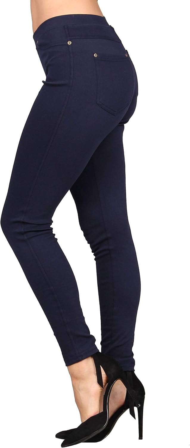 Lildy Women's Denim Jeggings, Stretchable Cotton Blend - Image 2