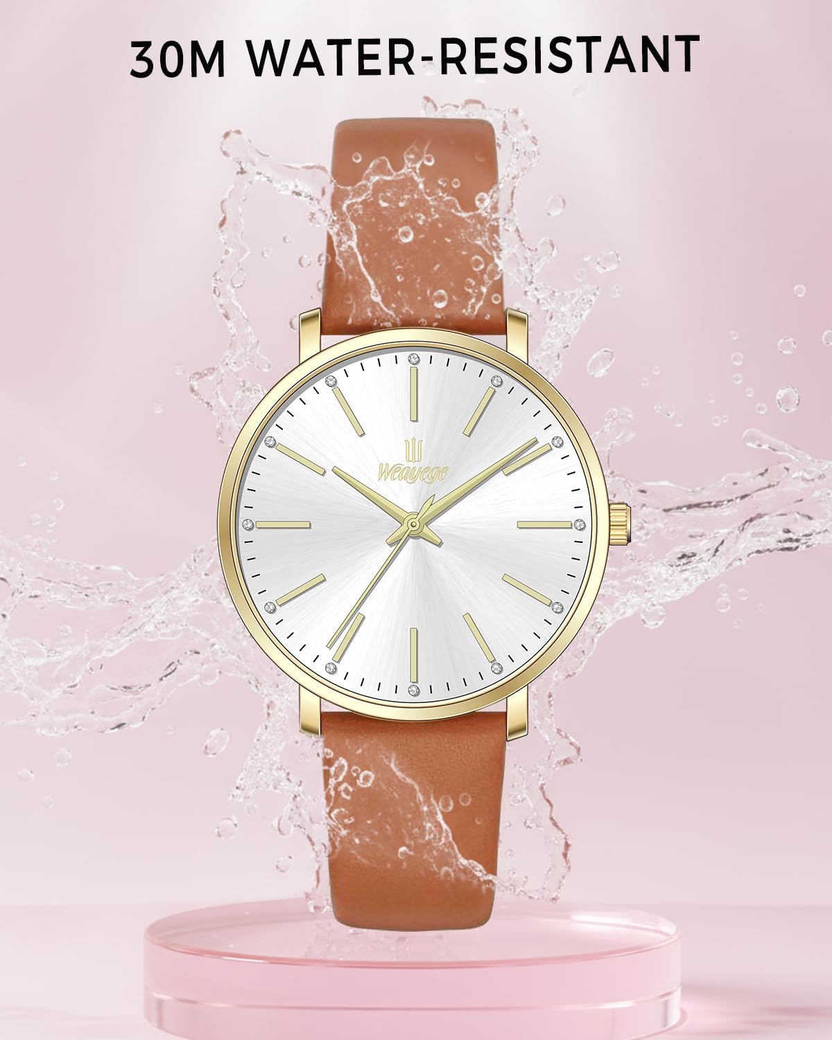 Women Watches Simple Stylish Quartz Waterproof Watch with Japanese Quartz Movement. A Versatile Daily Commuter Watch - Image 6