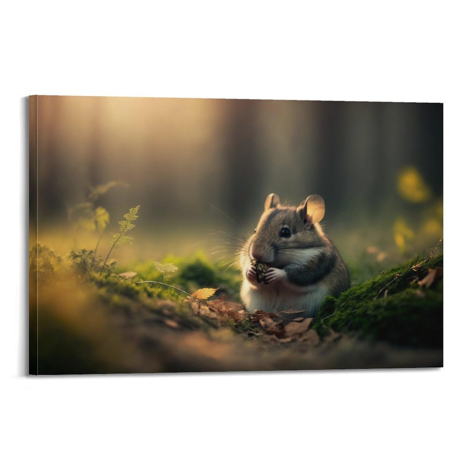 CXHJCA Animal Poster Cute Mouse Poster Decorative Painting Canvas Wall Posters And Art Picture Print Modern Family Bedroom Decor Posters 24x36inch(60x90cm)