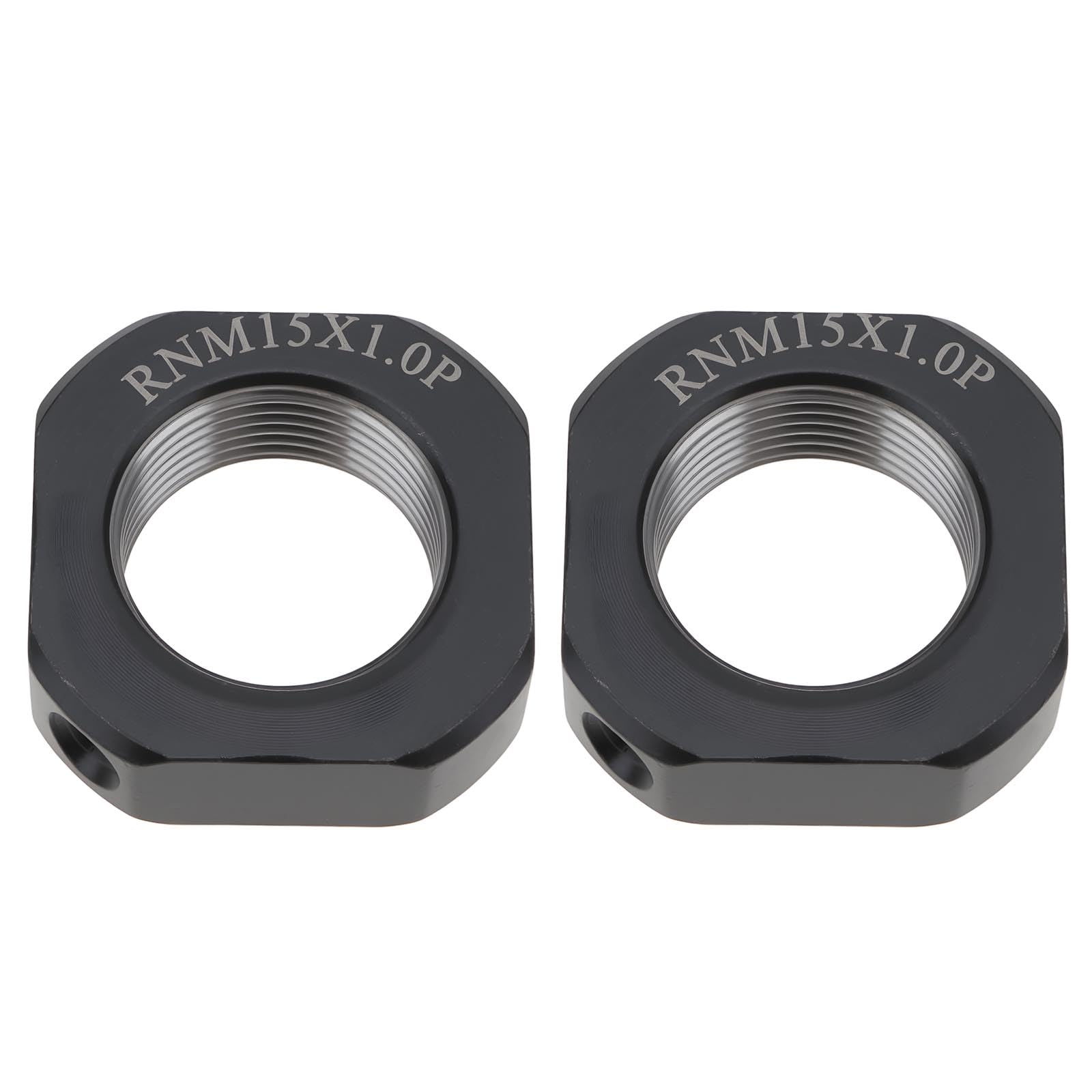 AS Axis Spindleon 2pcs M15x1mm Metal Lock Nut Square Screw for Machinery Equipment Precision Fastening