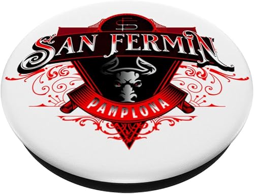 Miniatura 2 de San Fermín Pamplona Sanfermines Encierro Navarra PopSockets Swappable PopGrip
