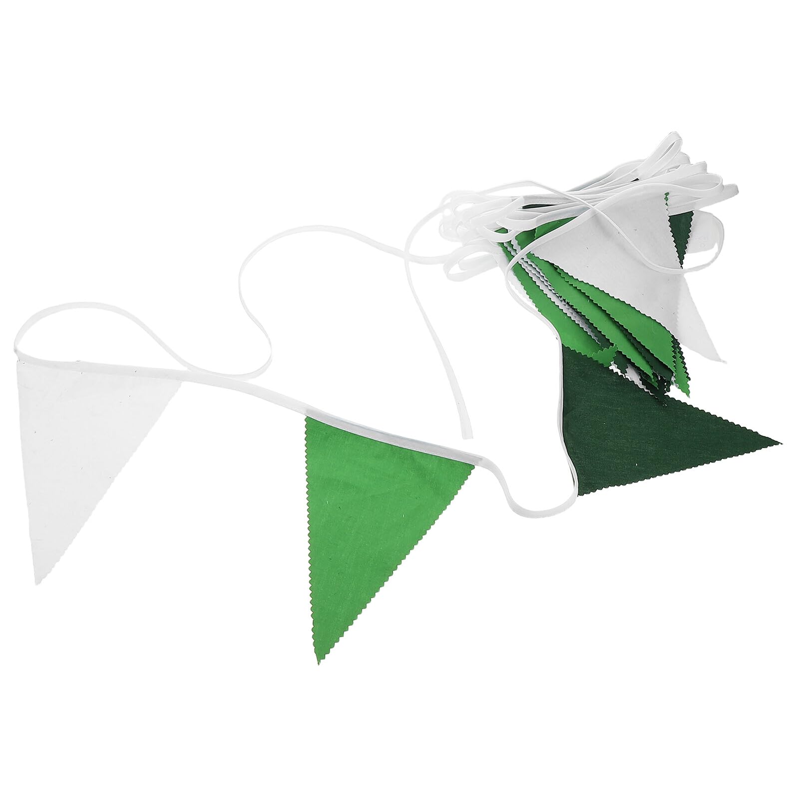 HANABASS 3 Piezas Banderines Triangulares Color Sólido Verde Degradado Guirnalda Decorativa para Cumpleaños Bodas y Jardines y Fácil de Colgar