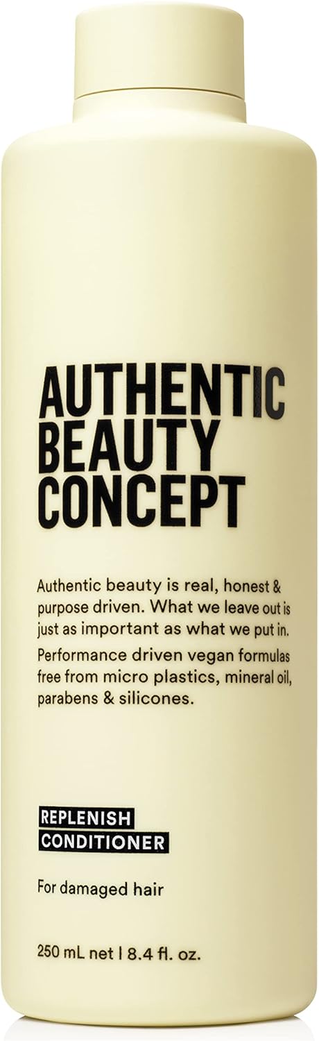 Authentic Beauty Concept Replenish Conditioner | Conditioner for Damaged Hair | Nourishes & Restores | Strengthens Hair Fiber | Vegan & Cruelty-free | Silicone-free | 8.4 fl. oz.