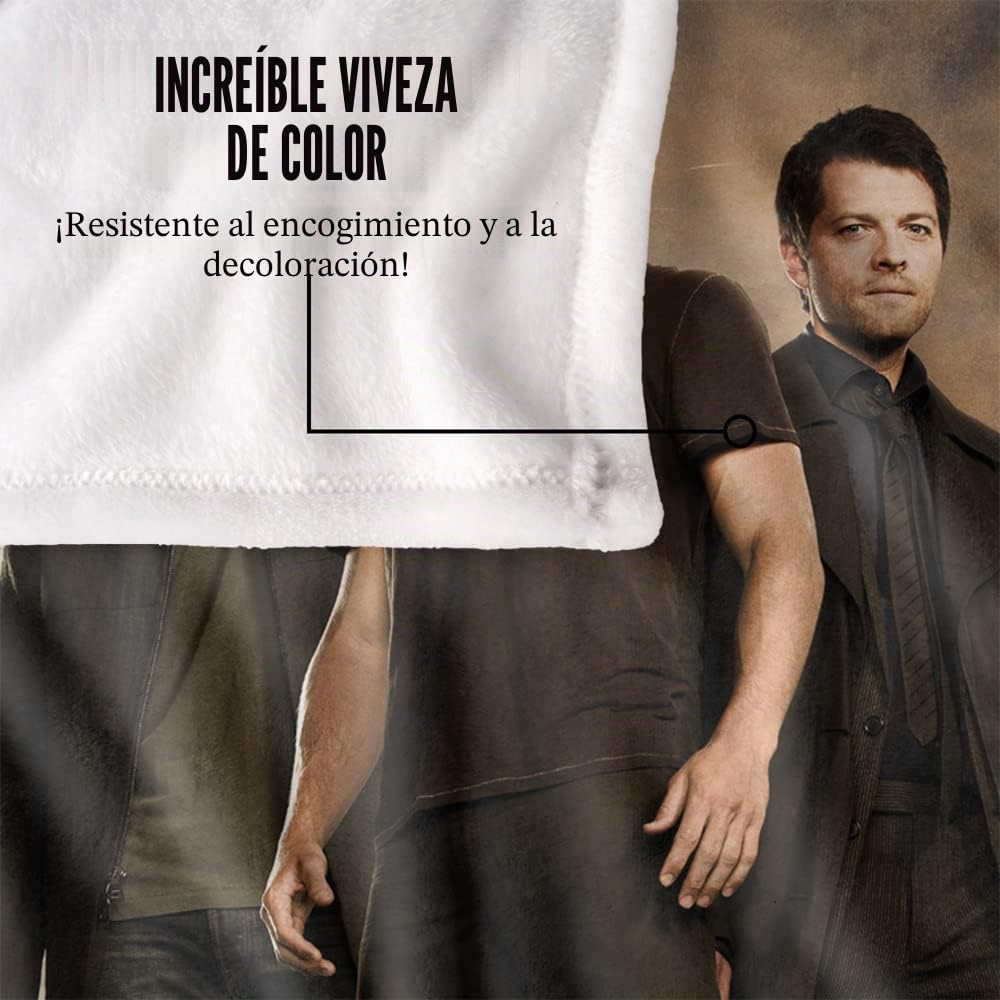 Supernatural Six Feet Under Manta súper Suave con Tacto Sedoso – 152 x 127 cm
