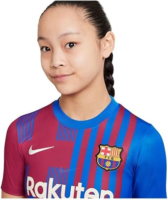 NIKE Unisex Kids Fc Barcelona, 2021/22 Season, Game Equipment, Jersey Home Jersey