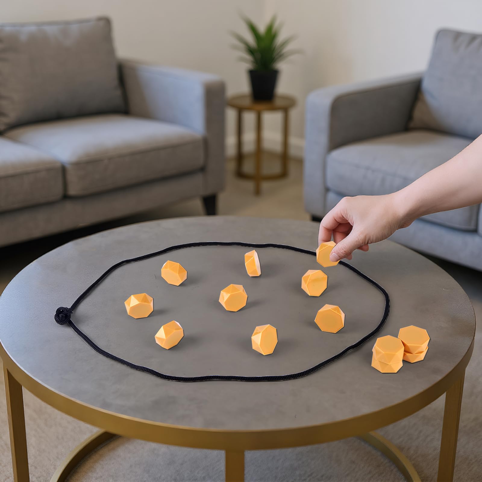 Gioco di Scacchi Magnetico Generico, Portatile e Strategico con Tavola Magnetica per Bambini e Adulti, Puzzle da Tavolo per Famiglia, Viaggio e Serate di Giochi con Corda e Pietre