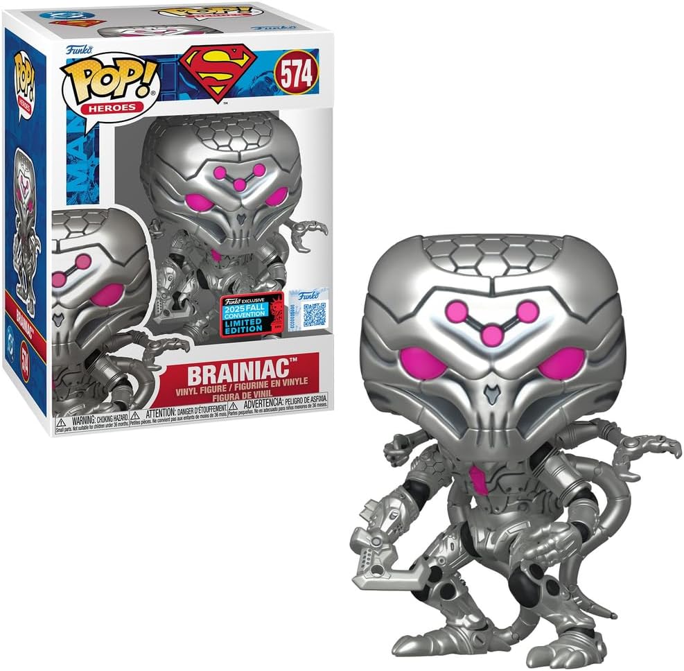 POP Superman Brainiac Funko Exclusive 2025 Fall Convention Limited Edition 574 (with Plastic Protection)