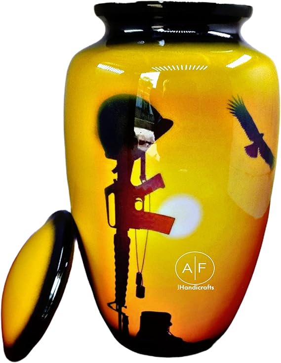 Military Urn Army Navy Air Force Marine Patriotic Veteran