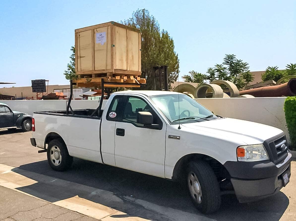 800Ibs Capacity Extendable Steel Pick-Up Truck Ladder Rack Two-bar Set - Black (USPTO Patent Pending)
