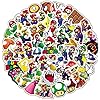Amazon.com: 50Pcs Cartoon Mario Stickers for Kids,Cool Game Stickers ...
