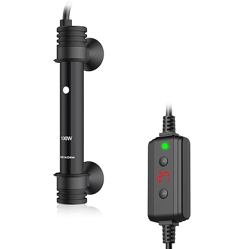 NICREW Chauffage d'Aquarium 100 W, Température Réglable de 15 à