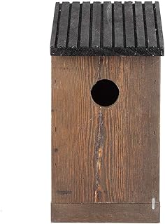 Wood Bird Houses for Outside Wooden Bird House Direct Hanging Bird Houses DIY Breeding Parrots Bird Nesting Box for Finch Bluebird Cardinals Hanging Birdhouse Clearance Garden Country Cottages