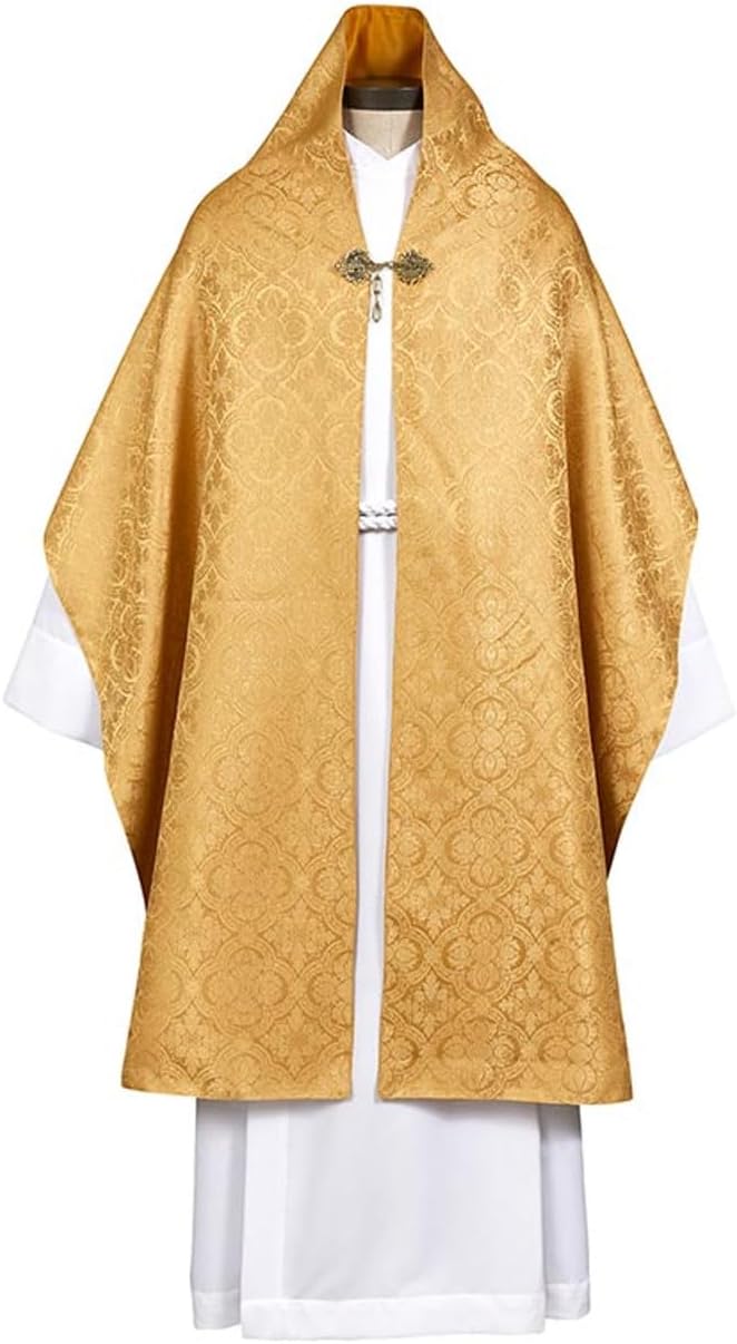 Trinity Church Supply Avellino Humeral Veil Catholic Roman Christian Clergy Priest Vestment Pastor Gift for Christian Worship, 108 Inch Length