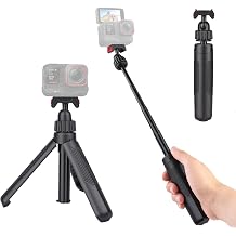 Walking Way 40cm/15.75" Selfie Stick Tripod for Insta360 Ace Pro/2, Magnetic Quick Release Extension Pole, Mini 2-in-1 Portable Handheld Grip with 360 Ball Head, Accessory for Travel Vlog
