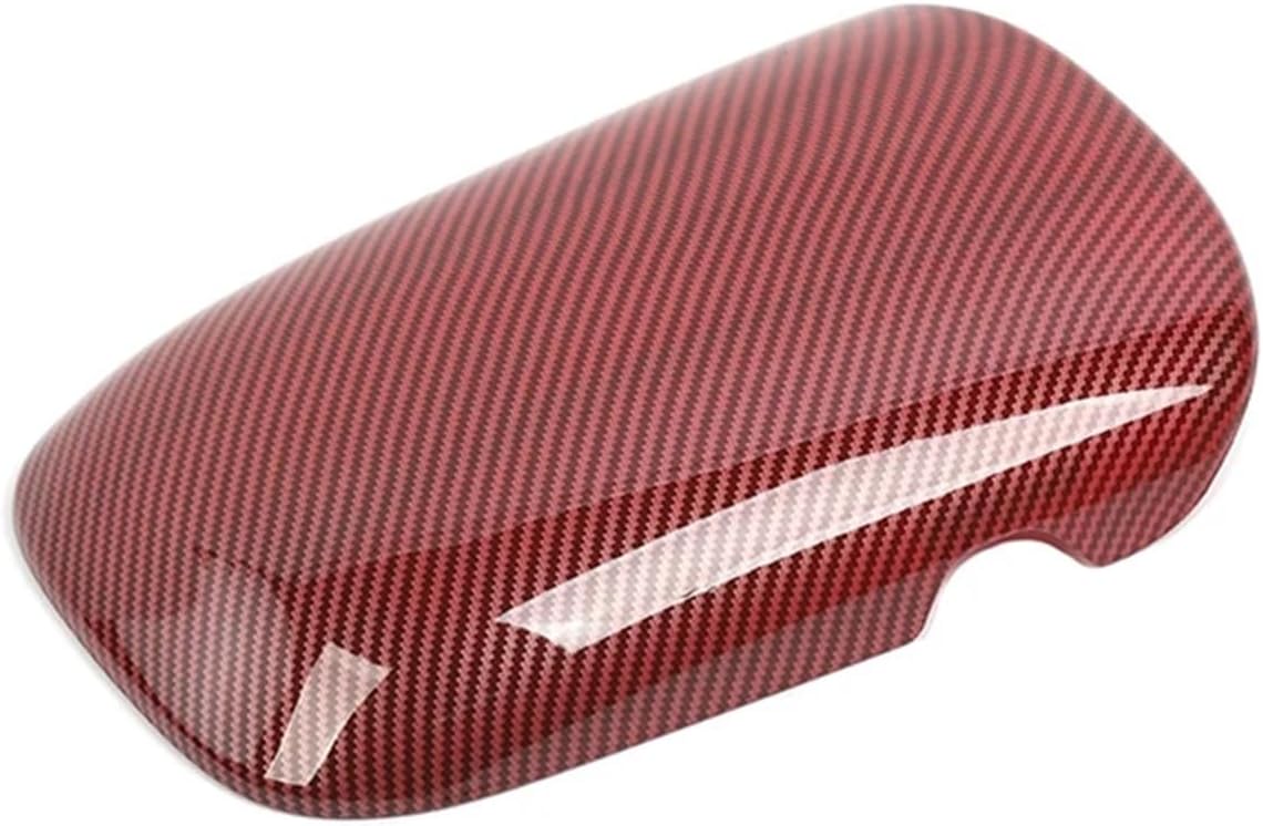 Carbon Fiber Pattern Car Center Console Armrest Box Cover Trim Compatible With Ford Mustang 2015 Up,Auto Interior Accessories(Carbon Fiber look)