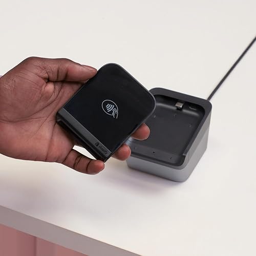 Miniatura 7 de Shopify Base para lector de tarjetas Tap & Chip - Estación de acoplamiento POS para minoristas, pequeñas empresas - Soporte para dispositivo lector