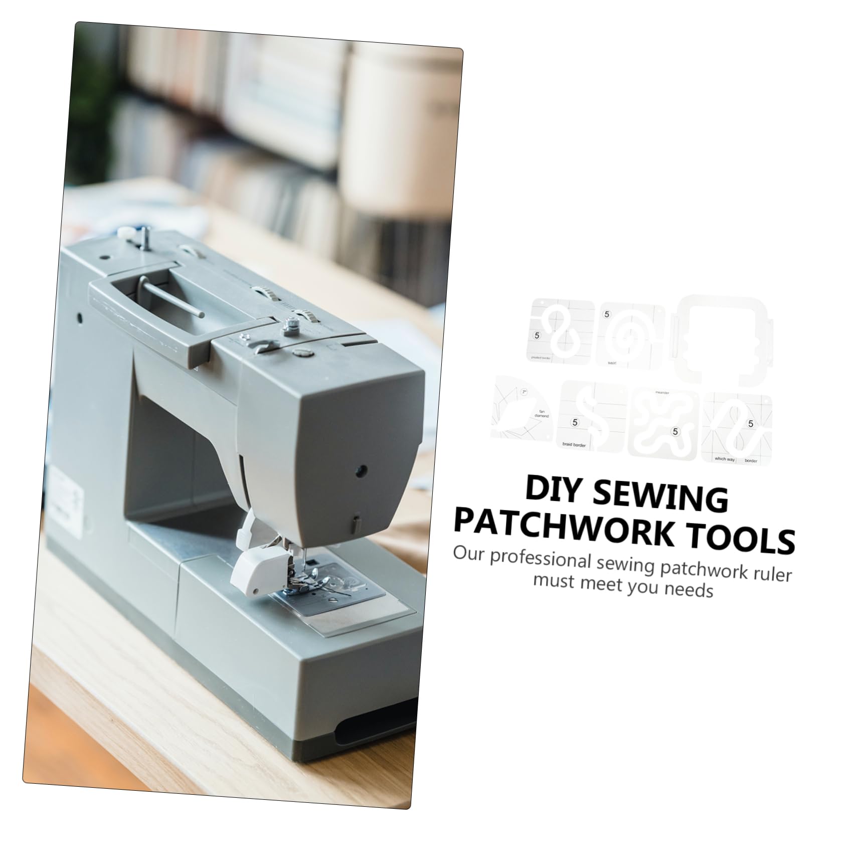 EXCEART 7 Piezas Plantilla De Regla Para Patchwork Regla Transparente De Acrílico Para Manualidades Patrones De Bricolaje Para Ropa