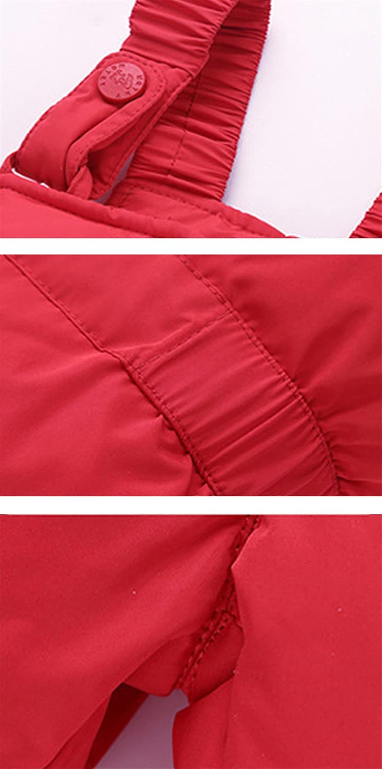 Children's Sets Colorful Fur Hooded Winter Girls Ski Jacket Kids Clothes White Duck Down Coats Trousers Suits